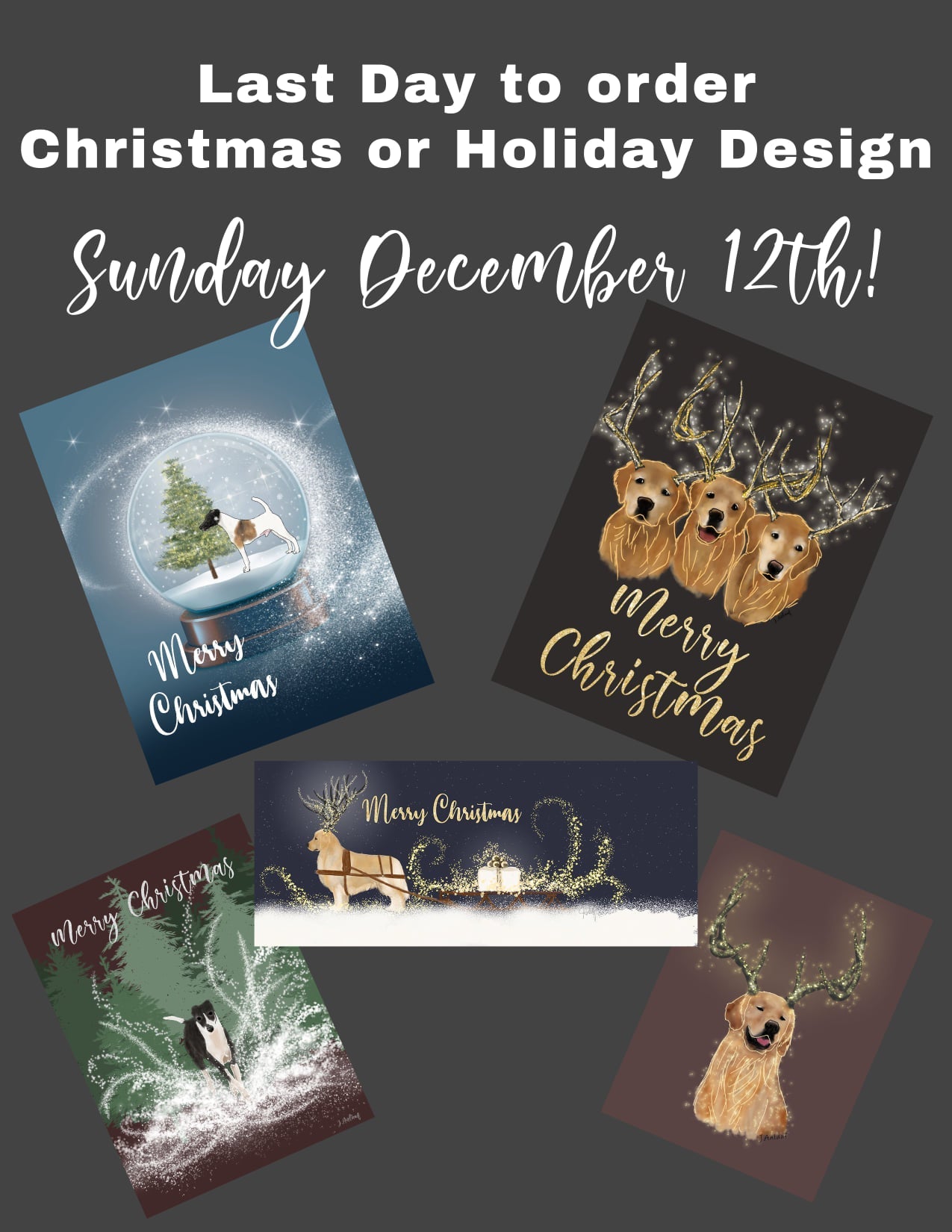 custom holiday card design